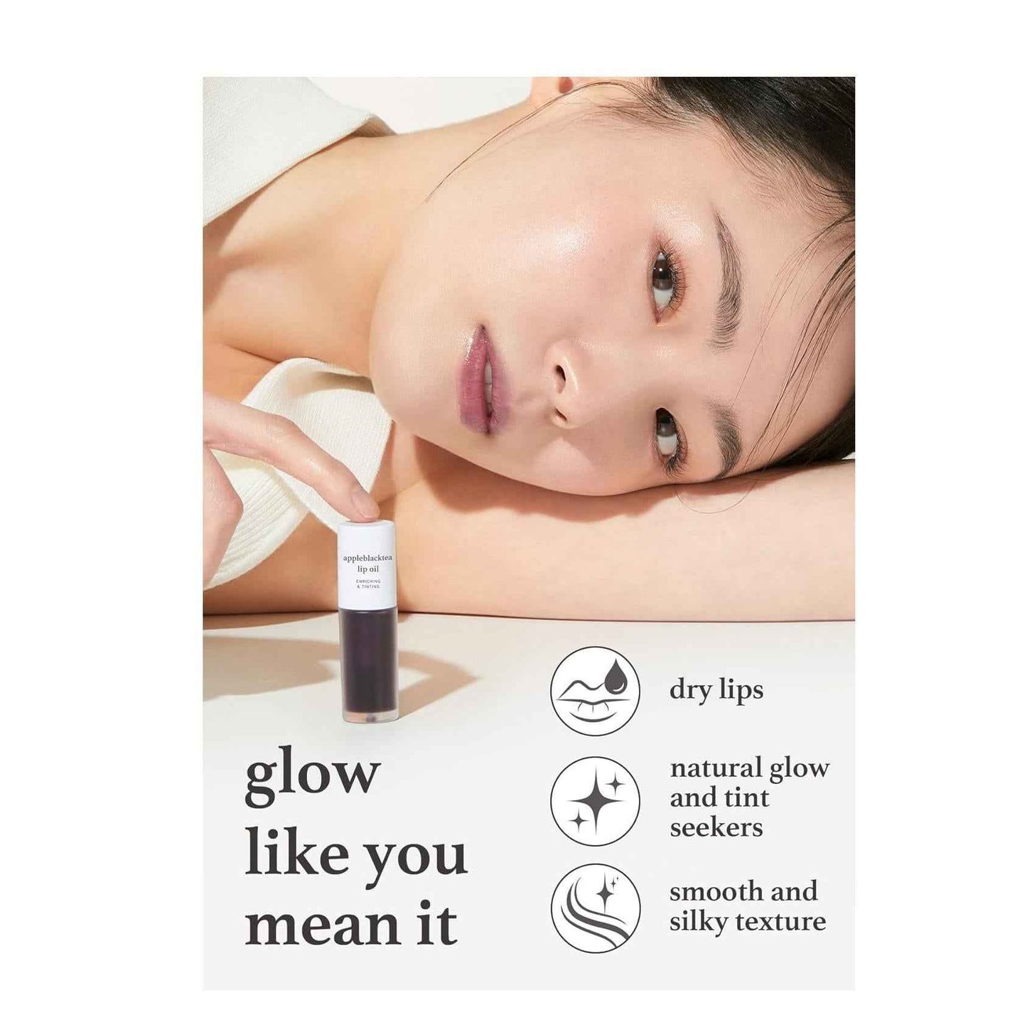 NOONI Korean Lip Oil – Appleplum | Travel-Size Hydrating Tint for Carry-On and Weekend Trips