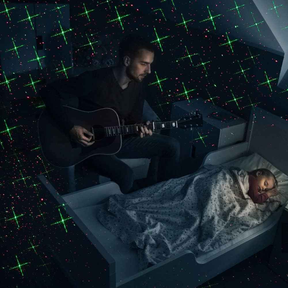 Lumilux Glow Star Projector – Clean One Piece Holiday Decor, One Device Replaces String Lights Clips and Extension Cords