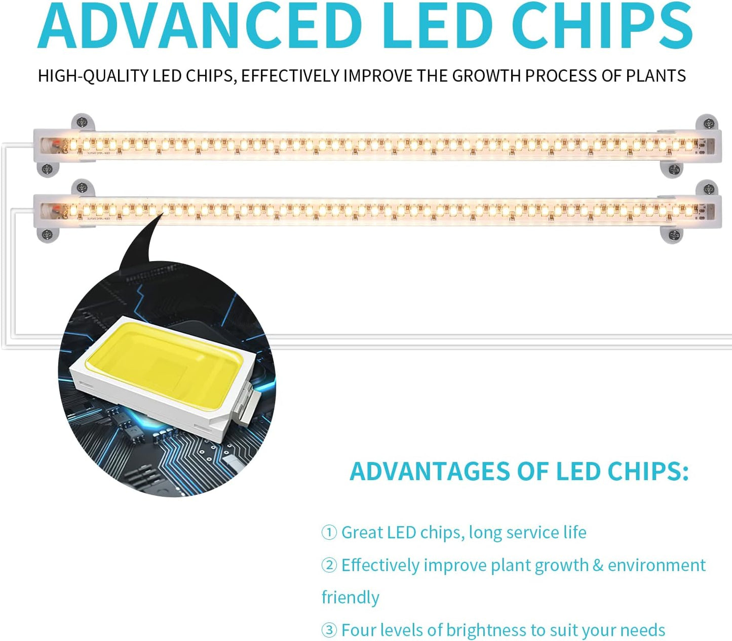 LORDEM Grow Light Strip – Focus-Friendly Desk Plant Lighting for Home Office, Auto Cycle Timer for Set-and-Forget Use