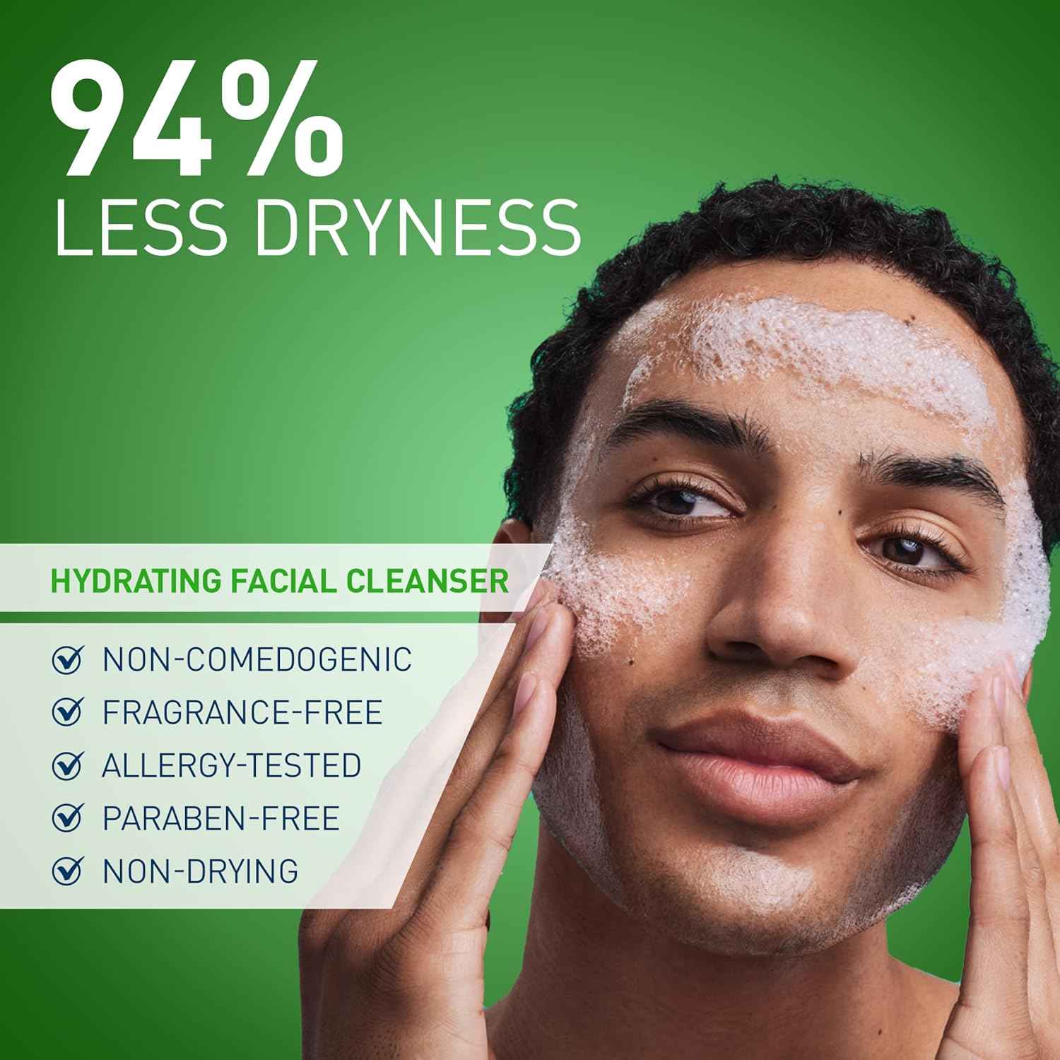 CeraVe Hydrating Facial Cleanser – Daily AM/PM Self-Care Ritual for Dry Skin Barrier