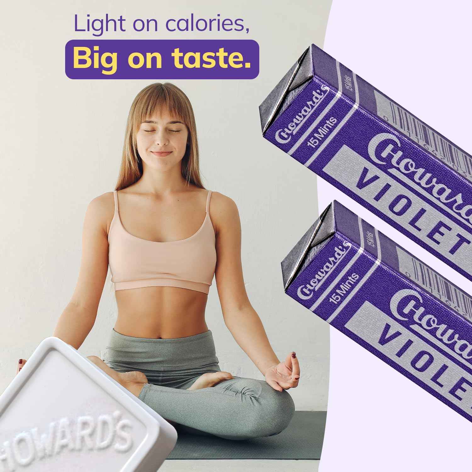 Choward's Violet Mints Candy 6-Pack – Aromatic Floral Hard Candy for Post-Dinner Palate Reset and Mindful Snacking