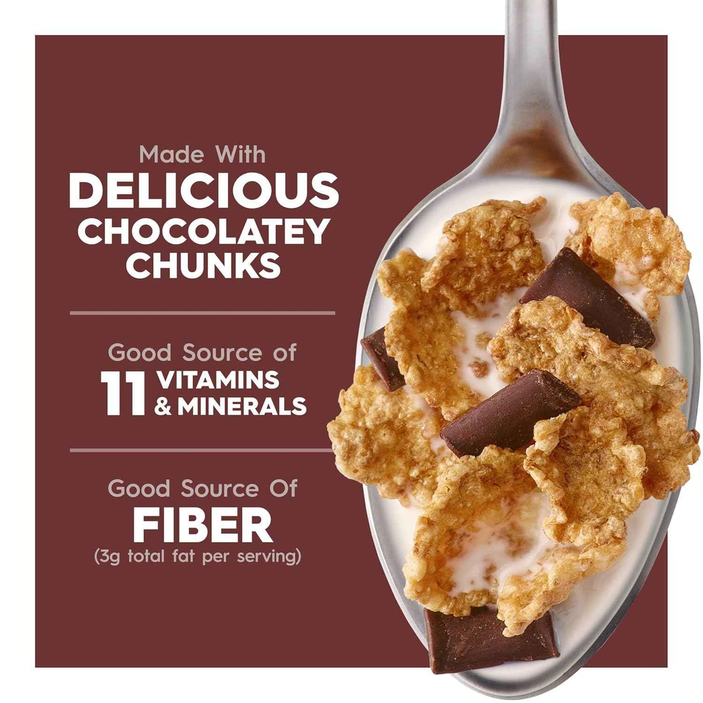 Kellogg's Special K Chocolatey Delight Cereal – Office Pantry Snack, Quick Workday Breakfast Cereal, 15.5oz