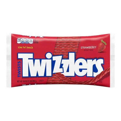 TWIZZLERS Strawberry Twists Candy Bag – Christmas Stocking and Easter Basket Gift Idea, 16 oz