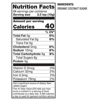 BetterBody Foods Organic Coconut Sugar – Non GMO Pantry Staple for Baking With Children