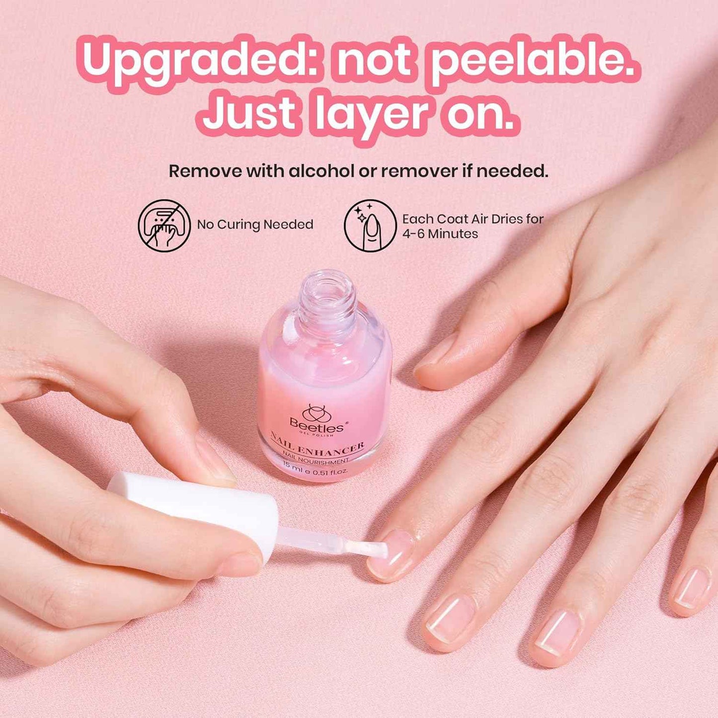 Beetles Clear Gel Nail Top Coat Glossy – Designer Quality UV LED Finish for the Elevated Home Nail Studio