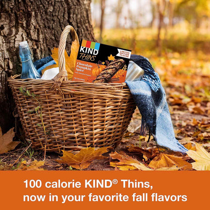 KIND THINS Chocolate Pumpkin Spice – Portable Trail Snack for Hiking, Picnics, and Fall Walks