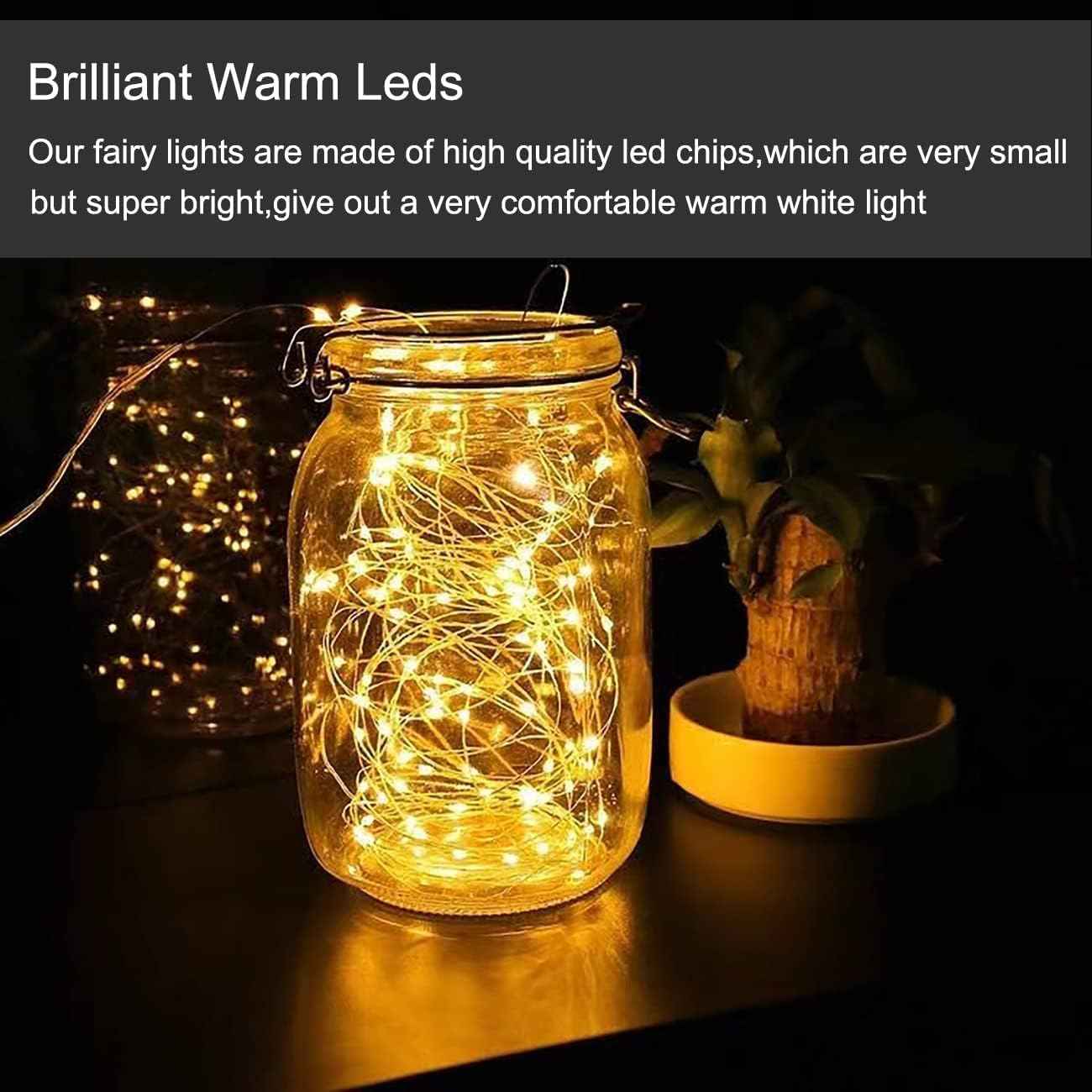 Brightown Mini Fairy Lights Battery Operated – 24 Pack Simple LED String Lights for Neutral Interiors and Intentional Living Spaces