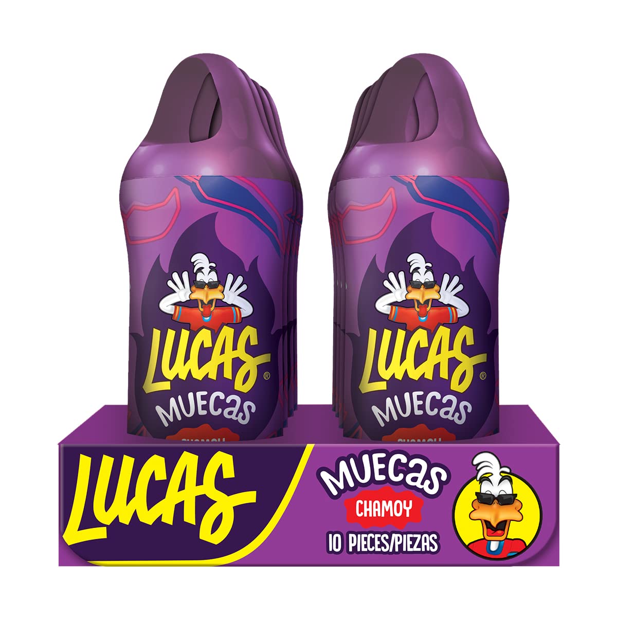 Lucas Muecas Chamoy Lollipops – Nostalgic Mexican Candy Gift for Adults Who Grew Up Eating Chamoy Treats
