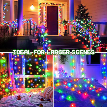 Lumabelle Battery String Lights – Portable Camping and Backyard Glow, 32.8ft 2-Pack Multicolor