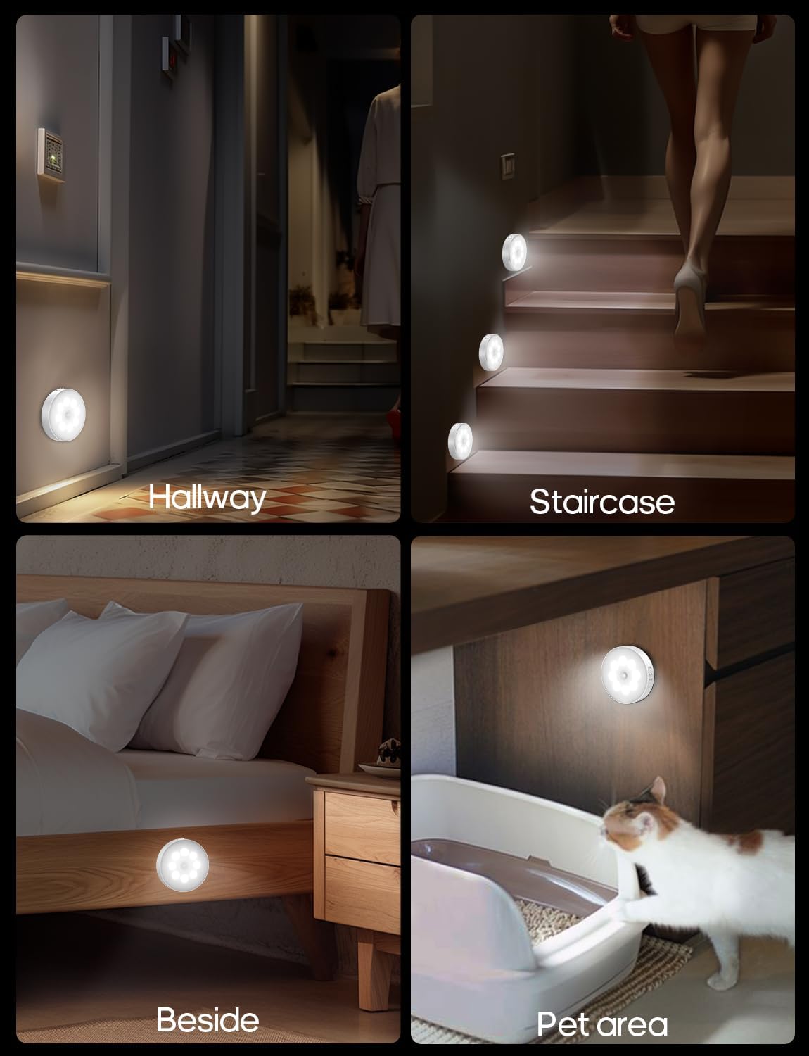LumaGlow Motion Sensor Light Set – Thoughtful Housewarming Gift for New Homeowners and First Apartment Renters