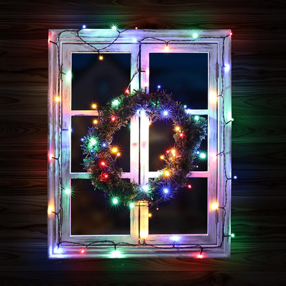 LumDecor Battery String Lights – Indoor Window and Staircase Accent Lighting, 8 Modes Memory Function Green Wire for Home Style