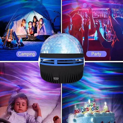 LUMENA Aurora Sleep Light – Calming Northern Lights and Ocean Wave Projector for Bedtime Wind Down and Meditation Routines