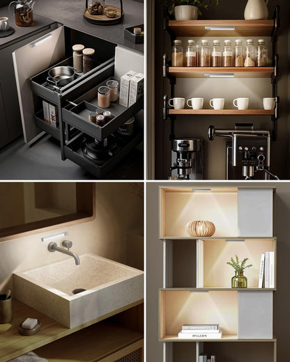 LumenGlow Motion Cabinet Light Set – Thoughtful Housewarming Gift for New Homeowners