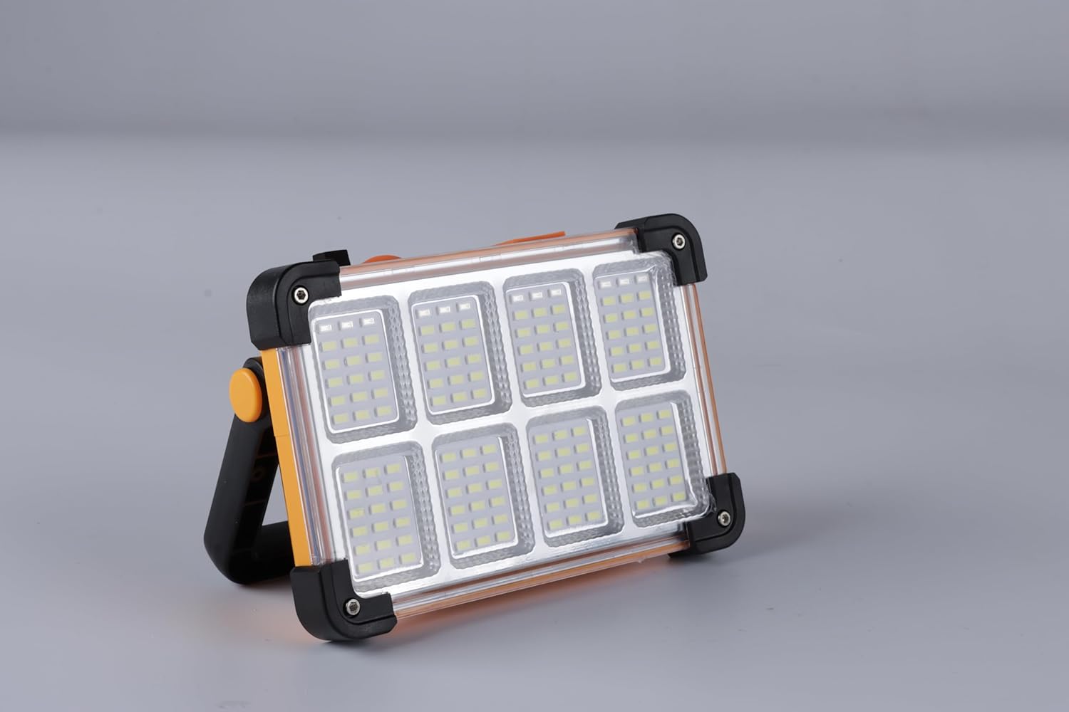 LUMENHUB Portable LED Work Light – Backyard & Campsite Floodlight, 144 LED Solar Powered
