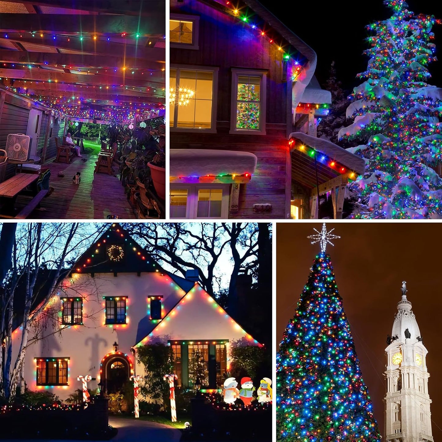 Lumify Solar String Lights – Thoughtful Housewarming Gift for Her, 2-Pack 180FT