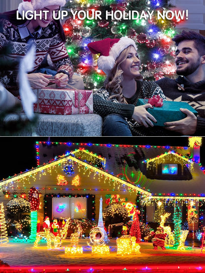 LuminaGlow Pro Weatherproof LED String Lights – 344FT Backyard & Fence Lighting, 8 Modes Remote Control