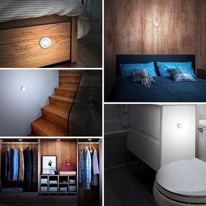 LuminAura LED Puck Lights – Clutter-Free Under-Cabinet Task Light, No-Wiring Minimalist Upgrade