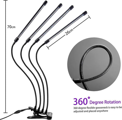 LUMIPRO Grow Light for Indoor Plants — Thoughtful Birthday Gift for Plant Lovers, Mom, and Coworkers with Timer