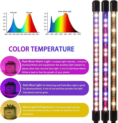LUMIPRO Grow Light for Indoor Plants — Thoughtful Birthday Gift for Plant Lovers, Mom, and Coworkers with Timer