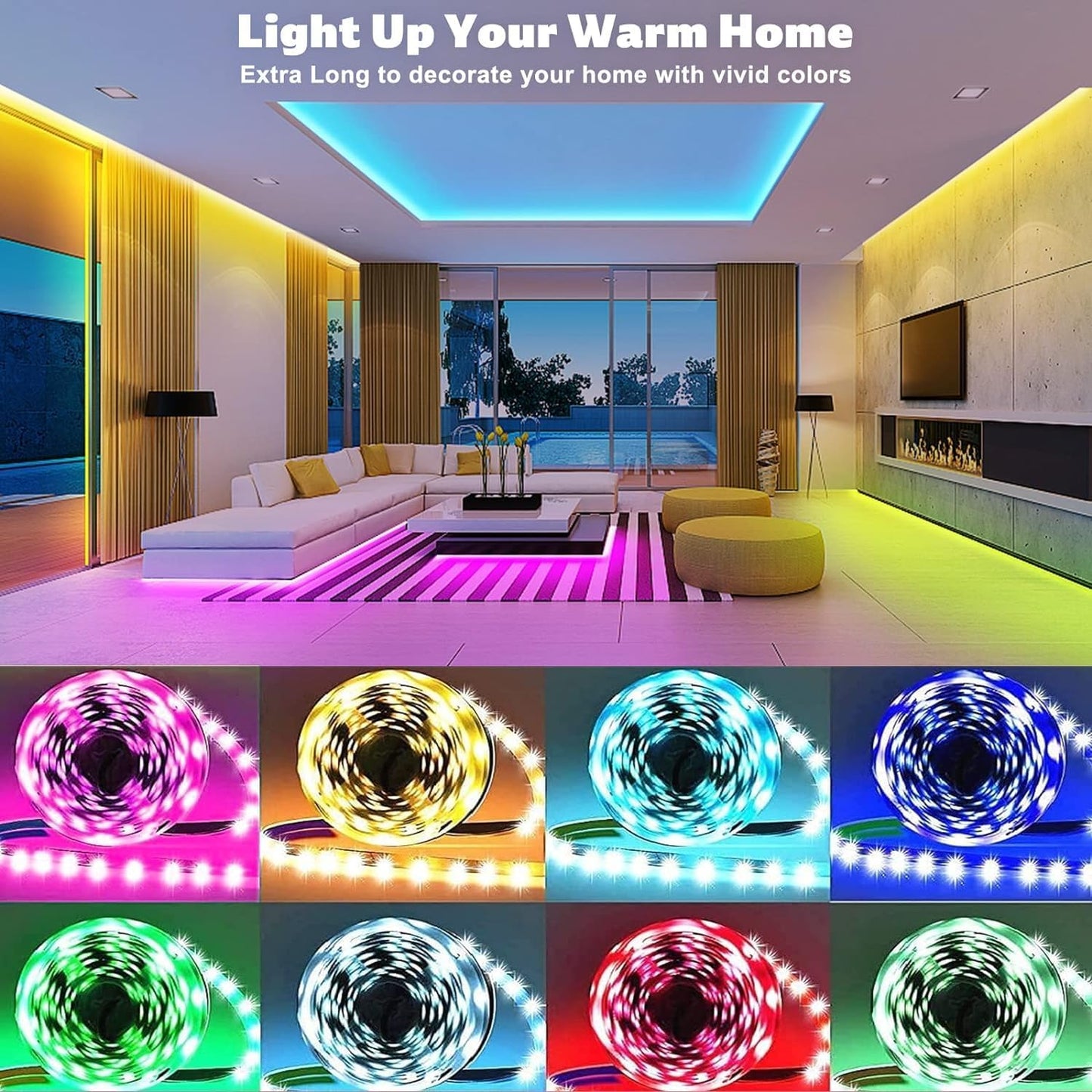 Lumistrip RGB LED Strip Lights – Kids Room and Playroom Decor with Auto Shutoff Timer
