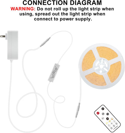 Lumistrips COB LED Strip Light – Flameless Night Lighting for Stairs, Hallways and Bedrooms