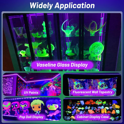 LumoGlow UV Strip Light – Cozy Home Atmosphere Lighting for Display Cabinets and Shelves