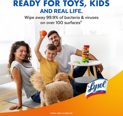 Lysol Disinfecting Wipes Bundle – Calming Lavender and Mango Scented Wipes for Mindful Cleaning and Self Care Routines