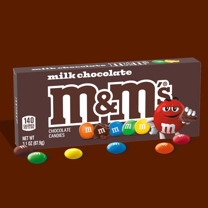 M&M'S Movie Theater Box – Nostalgic Birthday Gift and Stocking Stuffer for Her and Him, 12 Pack