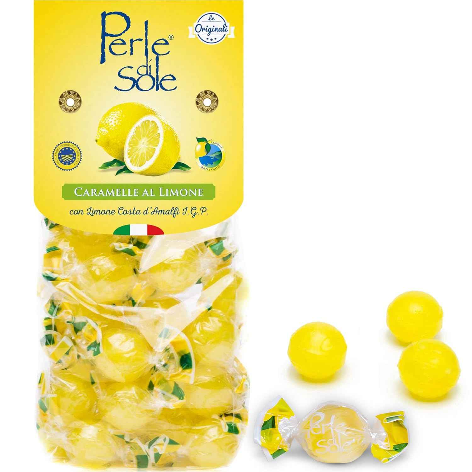 Perle di Sole Natural Essential-Oil Lemon Drops – Mindful Sucking Candy for a Calming Evening Ritual