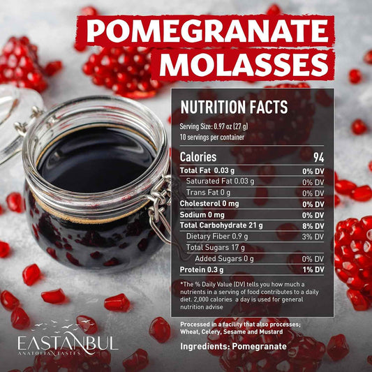 Eastanbul Pomegranate Molasses – Premium Artisanal Concentrate for Elevated Gourmet Entertaining
