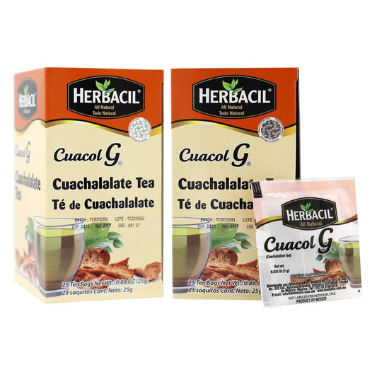 Herbacil Te de Cuachalalate – Evening Wind-Down Herbal Tea for Caffeine-Free Relaxation Rituals