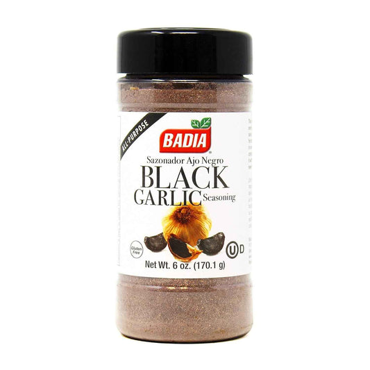 Badia Black Garlic Seasoning, 6 oz – Gourmet Finishing Salt Alternative for Steaks, Seafood & Pasta Dishes