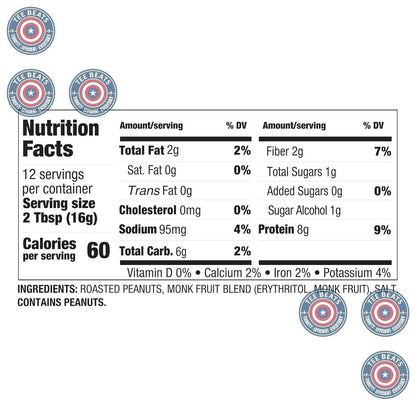 PBfit 7 Ounce Monk Fruit Peanut Butter Powder for Focused Meal Prep Routines, 8g Protein Powdered Spread for Weekly Office Lunch and Snack Planning