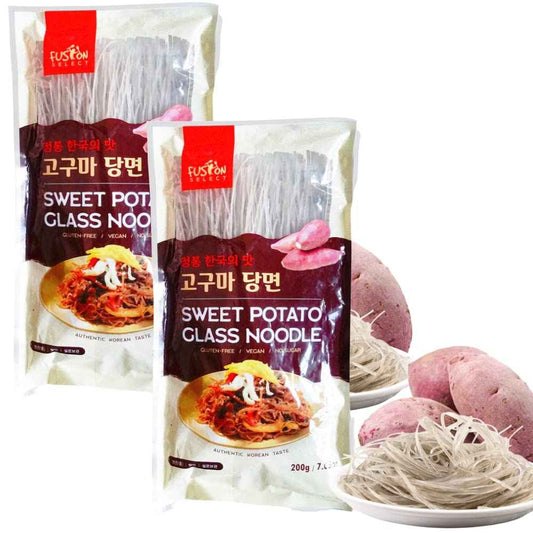 Fusion Select Sweet Potato Glass Noodles – Two-Ingredient Pantry Essential for Clutter-Free Kitchens, Stir-Fry
