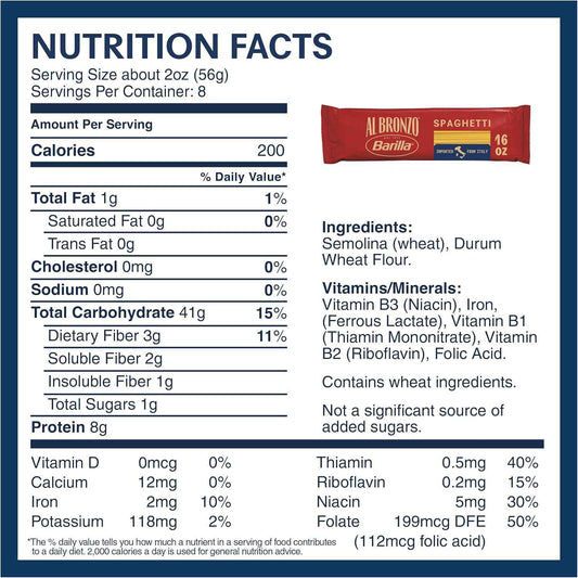 Barilla Al Bronzo Spaghetti – Non-GMO Kosher Italian Import for Health-Minded Home Cooking