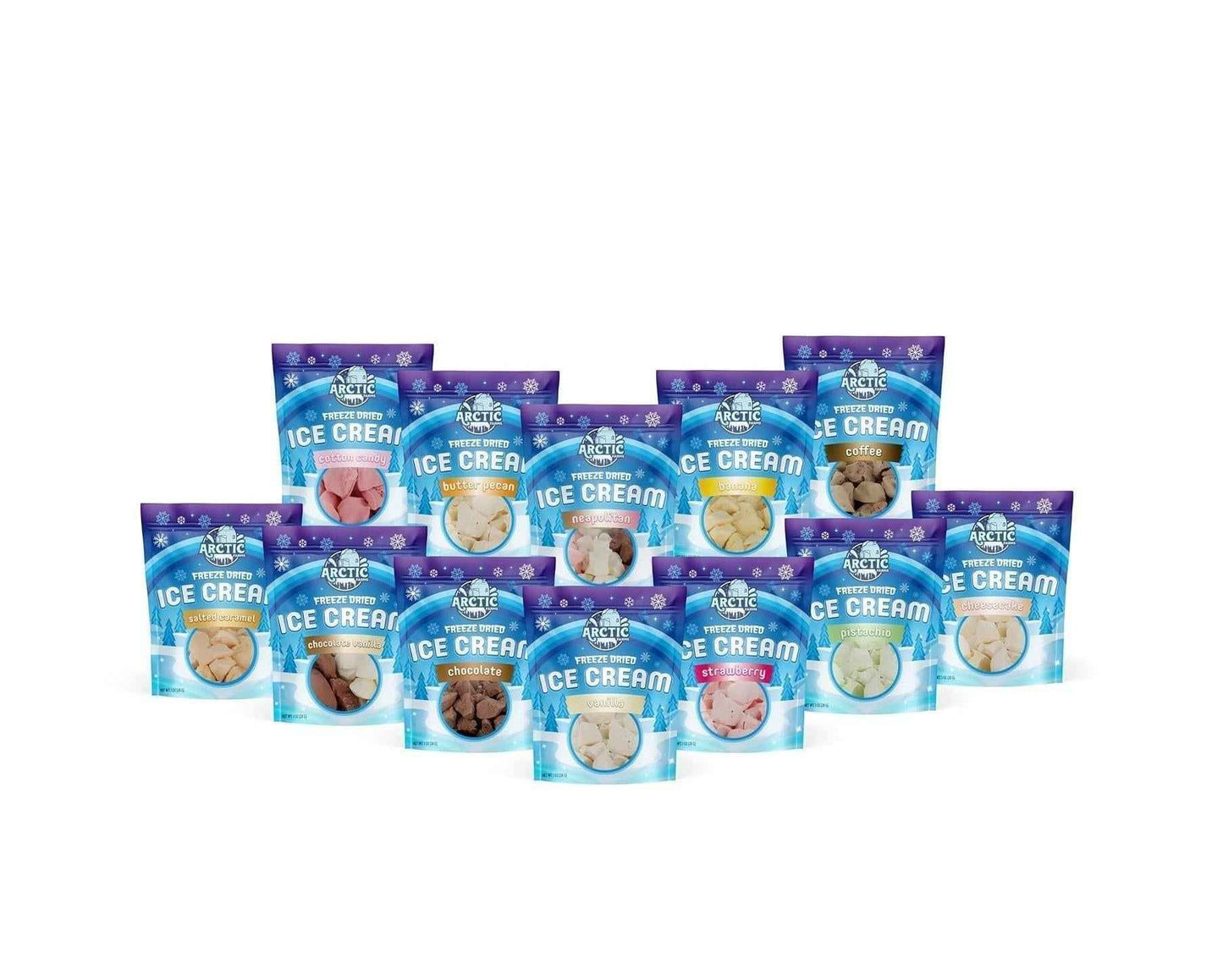 Arctic Farms Freeze Dried Ice Cream – Unique Housewarming and Valentine's Day Food Gift for Women and Mom, 1 Ounce