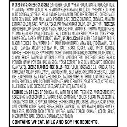 Cheez-It Snack Mix, Kids Snack Box for Lunchbox Packing, 12 Single-Serve Pouches with Real Cheese Crackers