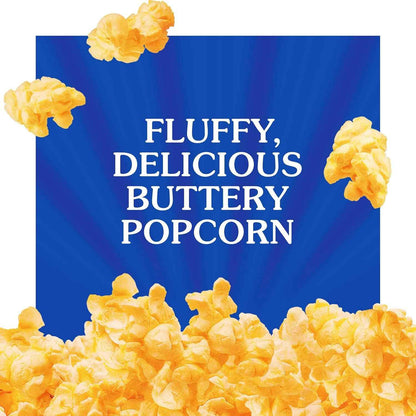 ACT II Butter Lovers Microwave Popcorn, 6 ct 2.75 oz Bags — Low-Distraction Study Lounge Snack for Remote Workers