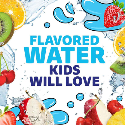Capri Sun Roarin' Waters Drink Pouches – Spill-Resistant Flavored Water for Soccer Practice and Family Road Trips, 6 fl oz