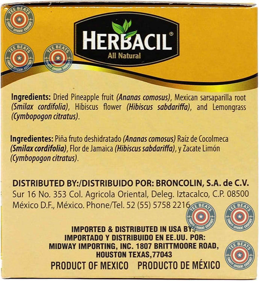 Herbacil Pineapple Tea – Caffeine-Free Herbal Infusion for Evening Wind-Down Ritual and Mindful Self-Care