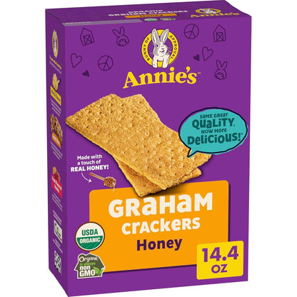 Annie's Cheddar Bunny Crackers with No Artificial Flavors – Better-for-You Pantry Snack for Whole Food Homes