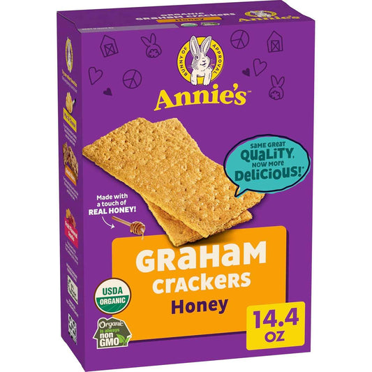 Annie's Cheddar Bunny Crackers with No Artificial Flavors – Better-for-You Pantry Snack for Whole Food Homes