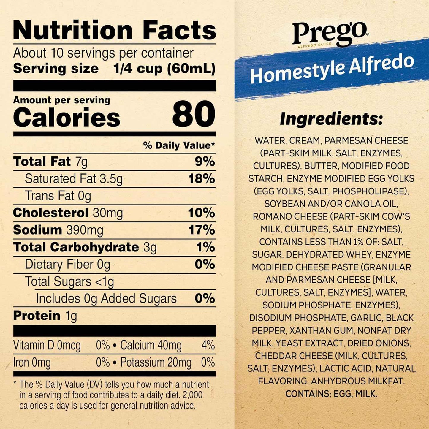 Prego Homestyle Alfredo Pasta Sauce, 22 oz Jar – Quick Microwave Sauce for Between-Meeting Lunches at Home