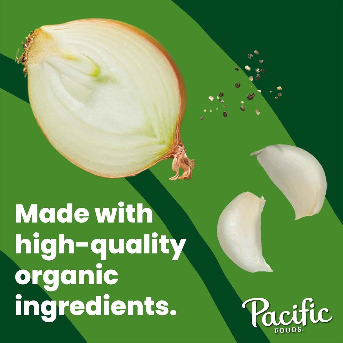 Pacific Foods Low Sodium Organic Beef Broth, Simple Four-Ingredient Pantry Staple for Clean Kitchens