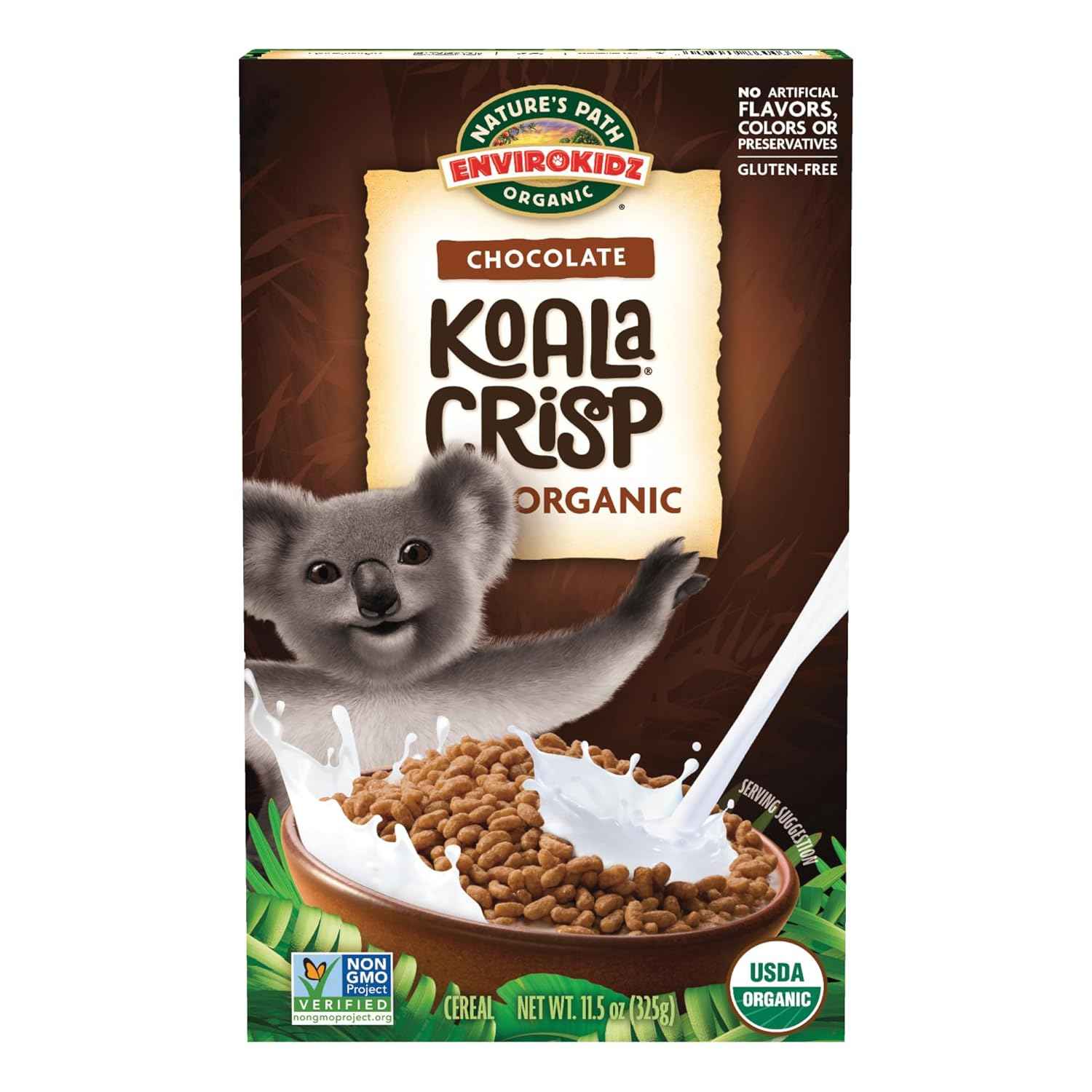 EnviroKidz Koala Crisp Cereal – Portable Camping Breakfast Cereal for Family Outdoor Trips