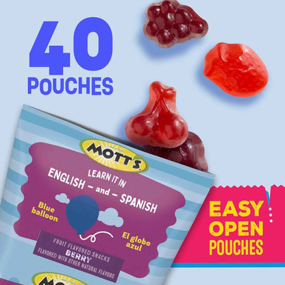 Mott's Gluten Free Fat Free Halloween Fruit Snacks – Wellness Friendly Vitamin C Snack for Celiac and Allergy Lifestyles, 40 Ct