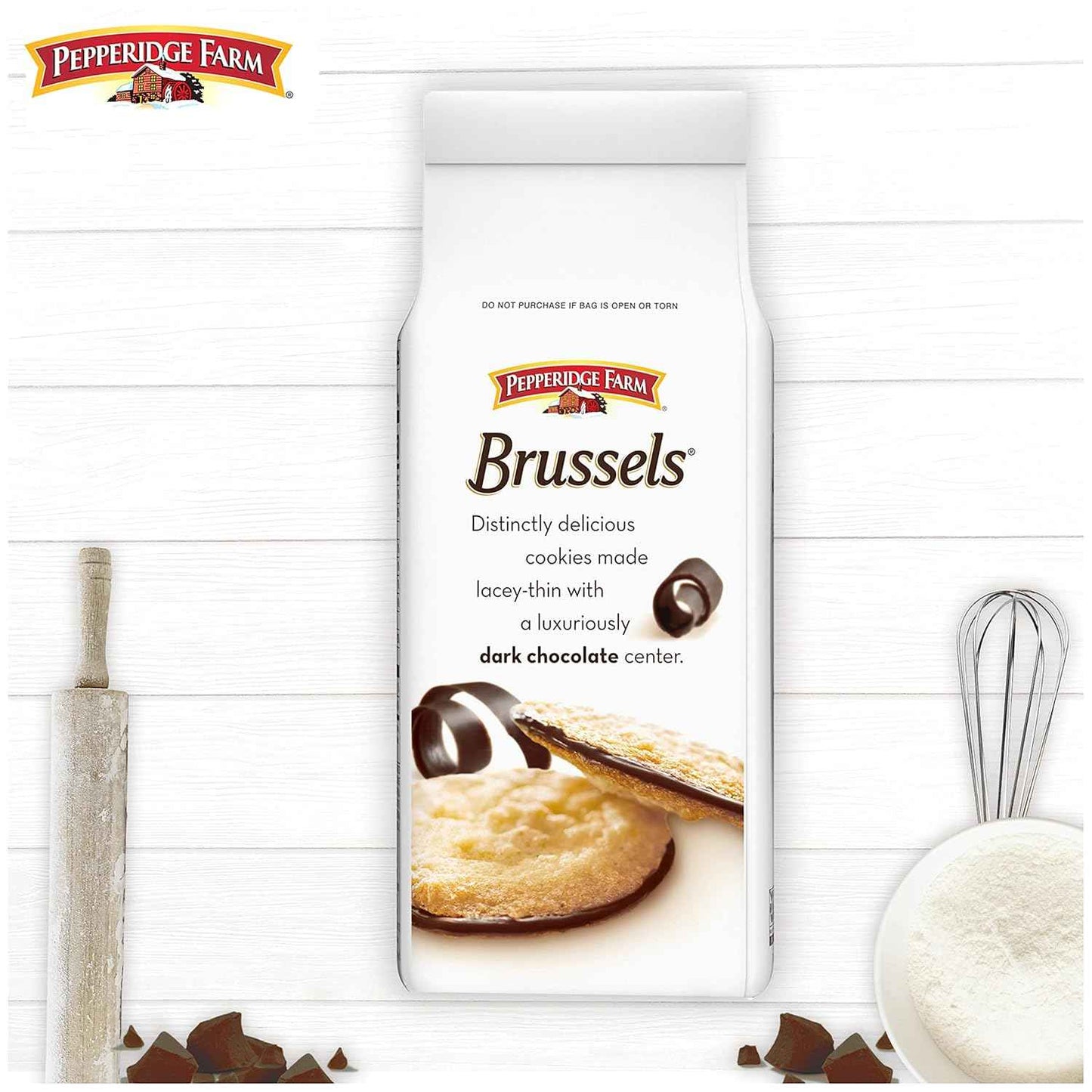 Pepperidge Farm Brussels Dark Chocolate Cookies – Simple Two-Ingredient Cookie for the Clean Pantry, Quiet Everyday Treat on the Counter