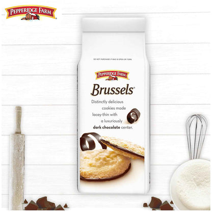 Pepperidge Farm Brussels Dark Chocolate Cookies – Simple Two-Ingredient Cookie for the Clean Pantry, Quiet Everyday Treat on the Counter