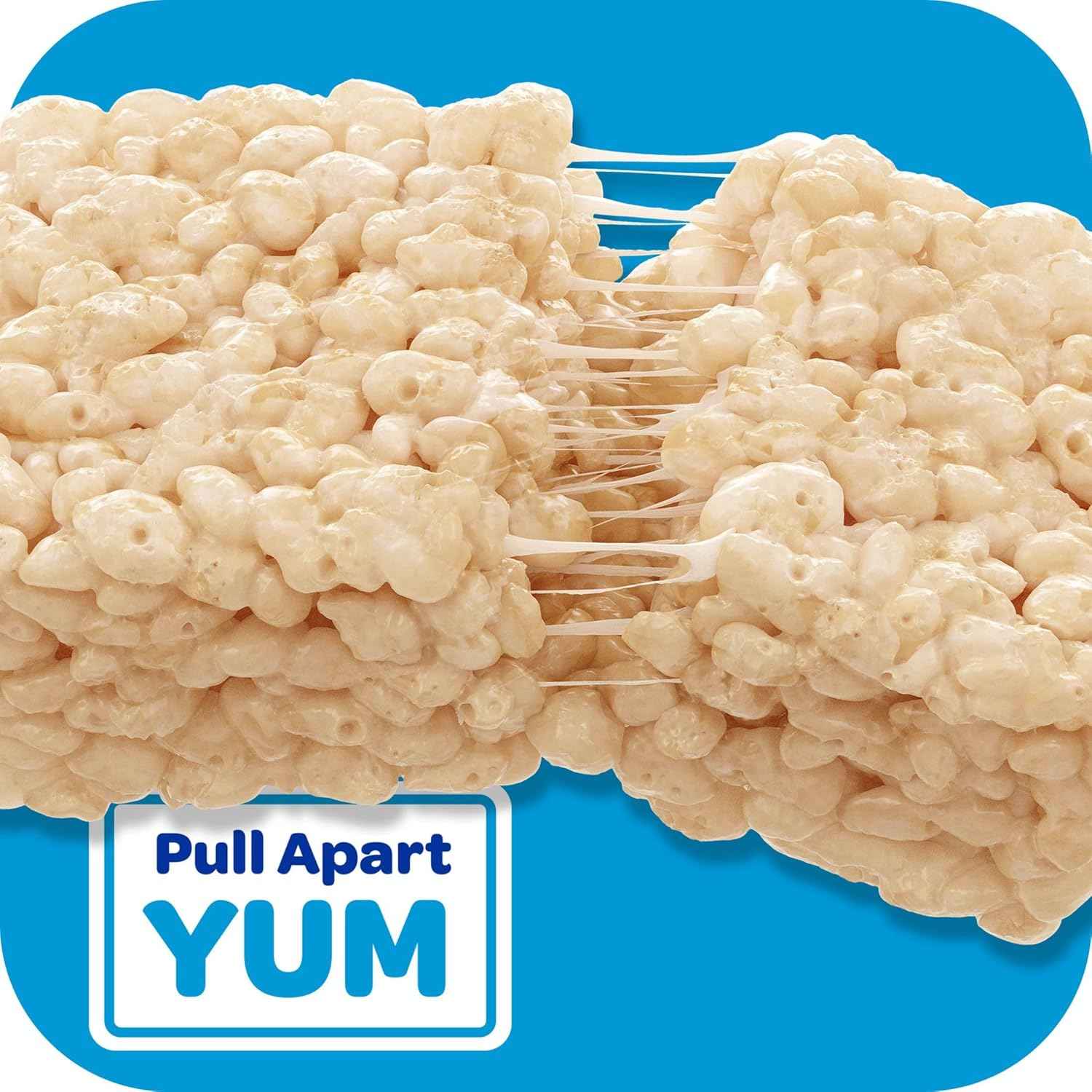 Kellogg's Rice Krispies Treats Crispy Marshmallow Squares – Desk Drawer Snack for Home Office Afternoon Pick-Me-Up, 12.4oz Box