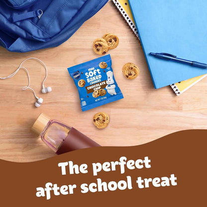 Pillsbury Mini Soft Baked Cookies – Travel-Friendly Grab-and-Go Cookie Snack Bags for Hiking, Car Rides & Outdoor Adventures